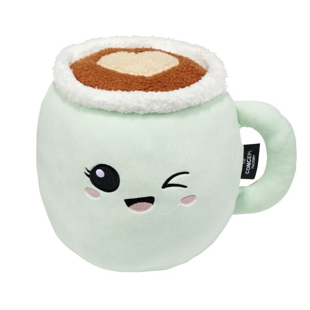 Peluche kawaii tasse blanche Ø27cm