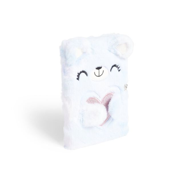 Carnet de note avec couverture en peluche 24x17cm - 5 mod&egrave;les