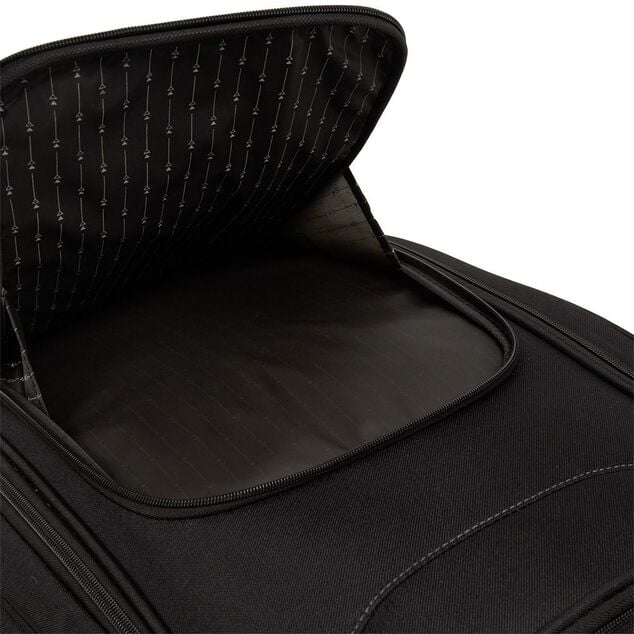 Valise trolley souple 2 roues 54L noir H60cm