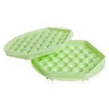 Moule &agrave; gla&ccedil;on boule x37 - plastique vert 21x21xH3cm