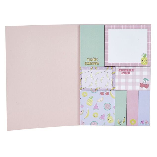 Carnet de note adhésive design fruit