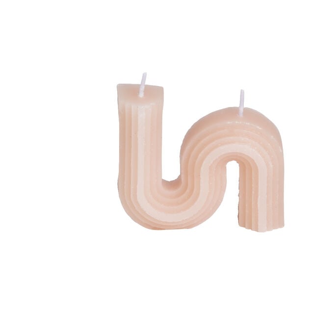 Bougie forme g&eacute;om&eacute;trique 9x2xH8cm
