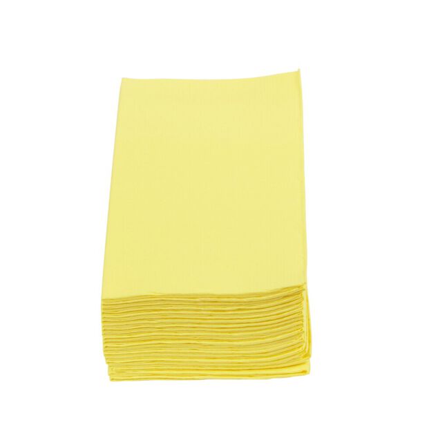 Serviette range couverts 40cm jaune canari x20