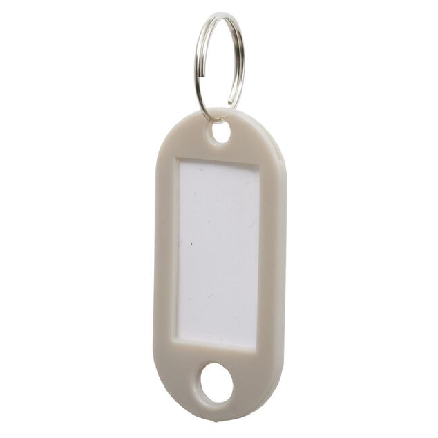 Porte-&eacute;tiquette porte-cl&eacute; plastique x10