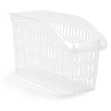 Panier de rangement en plastique transparent 30x13xH.17,5cm