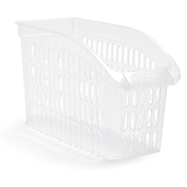 Panier de rangement en plastique transparent 30x13xH.17,5cm