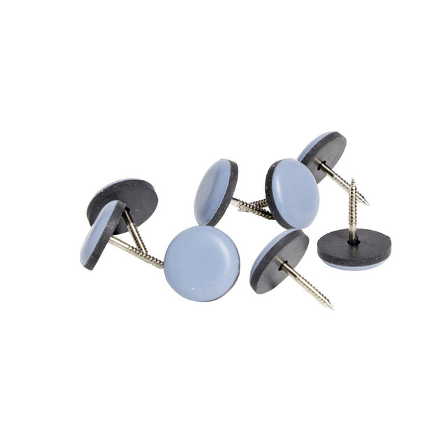 Lot de 8 patins t&eacute;flon &agrave; clouer &Oslash;2cm