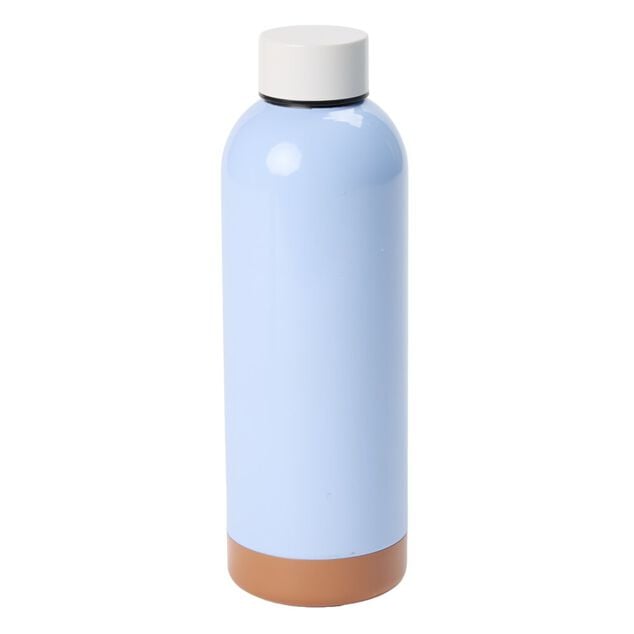 Bouteille isotherme inox 500ml uni &Oslash;7xH22,5cm (2 mod&egrave;les)