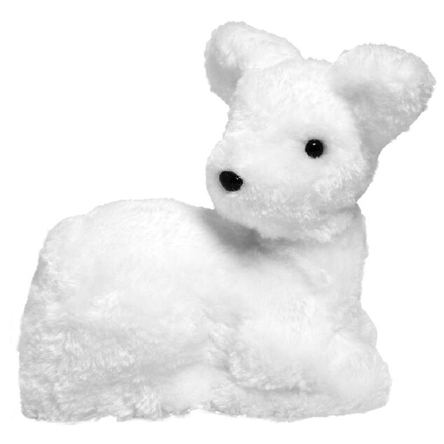 Faon &agrave; poser blanc