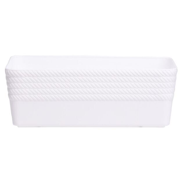 Bo&icirc;te plastique blanc 20x11xH7cm