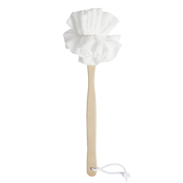 Brosse fleur de douche &eacute;ponge L38cm