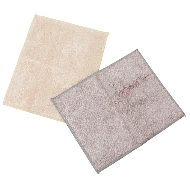 Lingette microfibre bambou naturel x2
