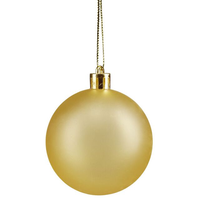Boule de No&euml;l rose et dor&eacute;e x32
