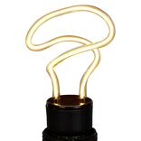 Ampoule LED E27 n&eacute;on forme torsade jaune