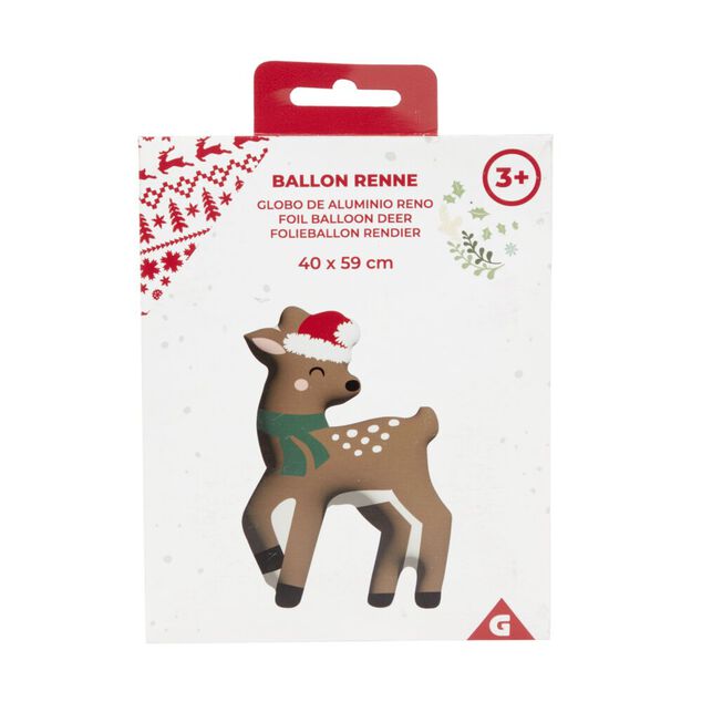 Ballon renne 59x55cm