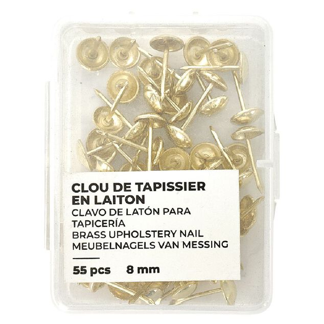 Clou tapissier laiton &Oslash;8mm x55