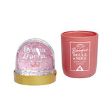 Bougie boule &agrave; neige - 3 mod&egrave;les