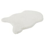 Tapis imitation fourrure beige 60x90cm