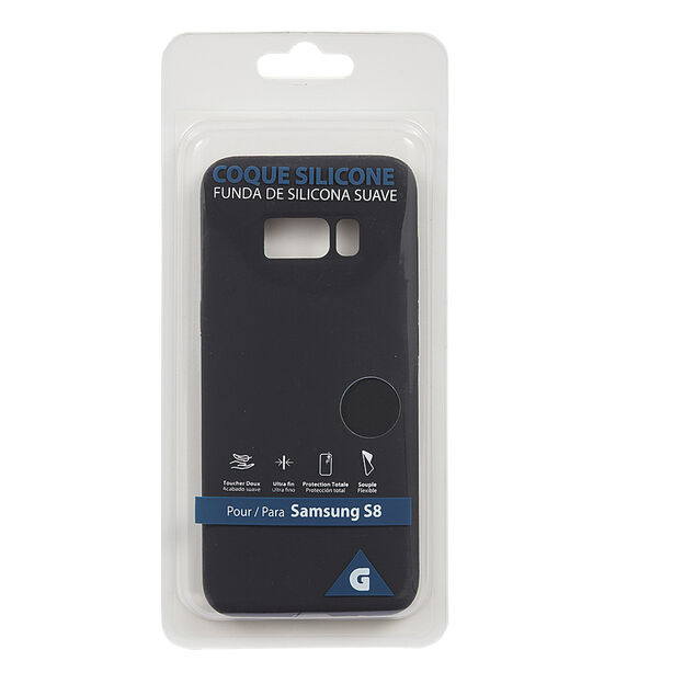 Coque en silicone Samsung S8 noir
