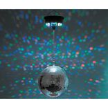 Boule à facettes rotative avec lumière Ø20xH27,5cm