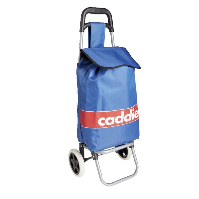 Chariot de course bleu 33x28xH86cm