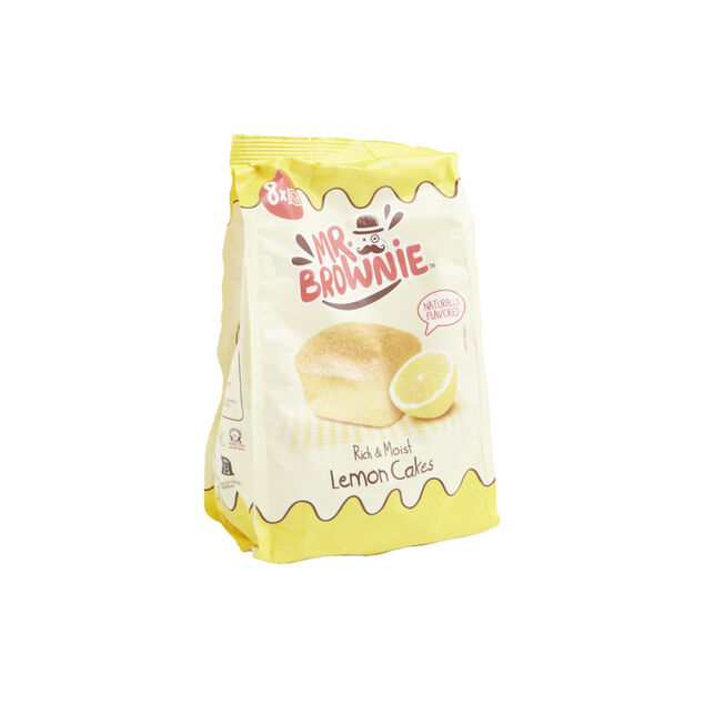 Lot de 8 sachets individuels Mr. Brownie lemon cake 200g