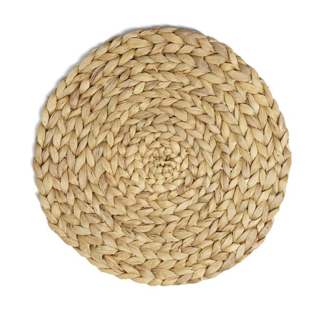 Set de table rond jacinthe d'eau tress&eacute;e &Oslash;35cm