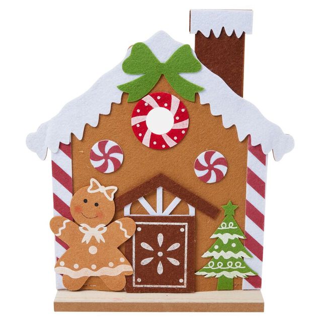 Maison pain d'épices fille ou garçon H33cm - 2 modèles