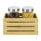 Caisse de rangement bambou pliable 31x15xH15cm