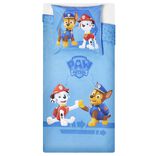 Parure de lit 1 place Pat' Patrouille Chase et Marcus