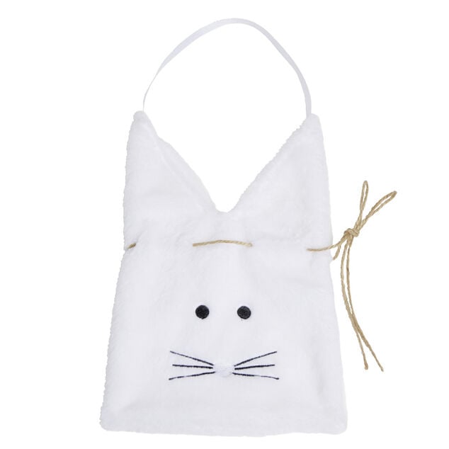 Sac de Pâques cabas peluche lapin