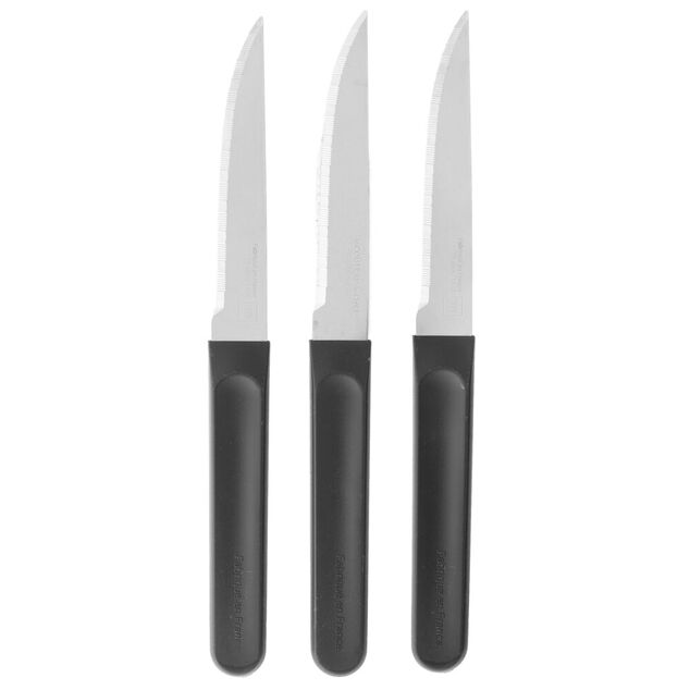 Couteau &agrave; steack lame microdent&eacute;e x3