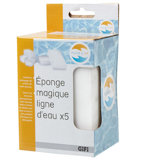 &Eacute;ponge magique ligne d'eau x5