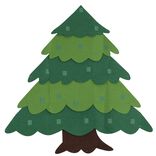 Sapin &agrave; construire en feutrine H98cm 20 pi&egrave;ces