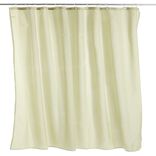 Rideau de douche effet lin 180x200cm polyester vert amande