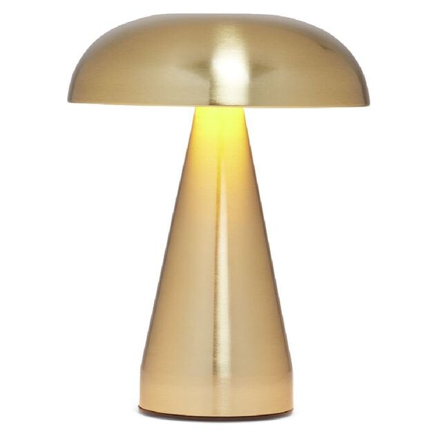 Lampe Suzie tactile m&eacute;tal et plastique dor&eacute; 3 teintes &Oslash;15,5x20,5cm
