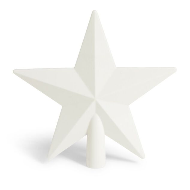 Cimier &eacute;toile blanc 20x20cm