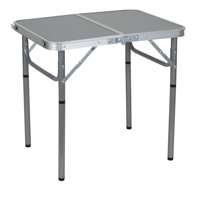 Table camping pliable acier aluminium bois 60x45xH55cm
