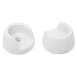 Support pour tringle naissance en bois Blanc &Oslash;28mm x2