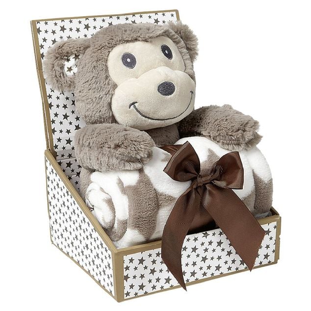 Plaid enfant avec peluche