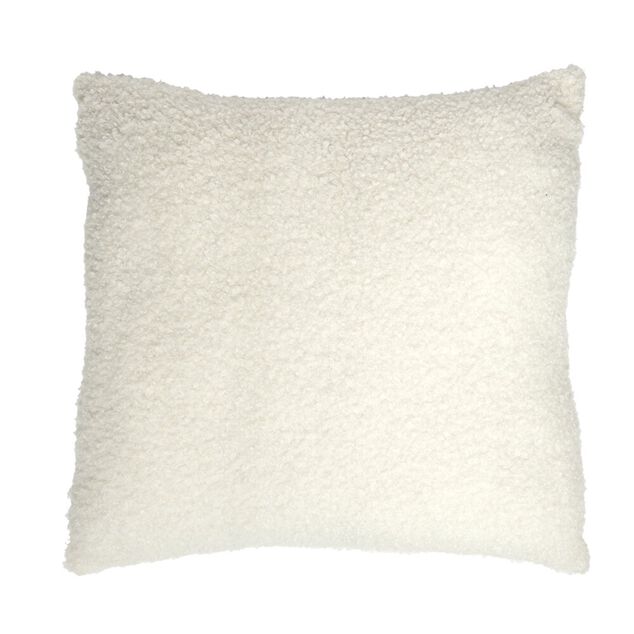 Coussin carré effet laine bouclette 40x40cm (3 modèles)