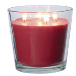 Bougie dans verre parfum fruits rouges