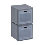 Ensemble Box Cube 2 cases pliables 30x30x60cm