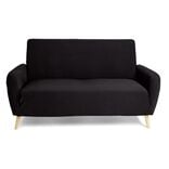 Protège canapé extensible 2 places L145-185cm noir