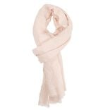 Foulard pliss&eacute; lurex polyester rose 75x180cm