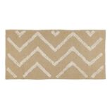 Tapis jute tuft&eacute; jute et coton 140x70cm