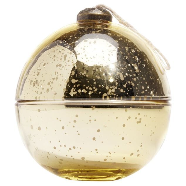 Bougie parfum&eacute;e design boule de No&euml;l