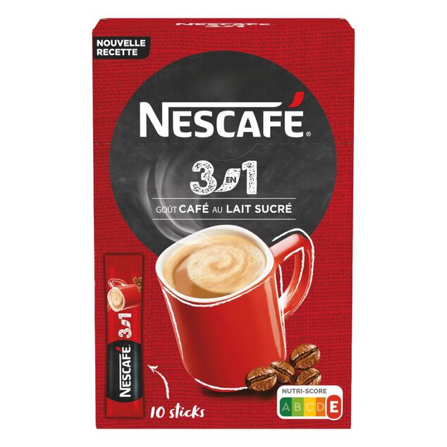 Café soluble Nescafé 3en1 rouge 165gr