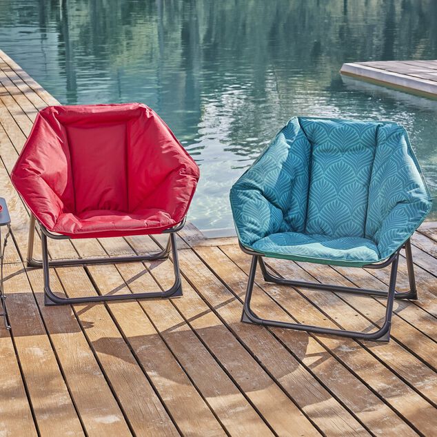 Loveuse pliante Curacao rose 69x85xH80cm