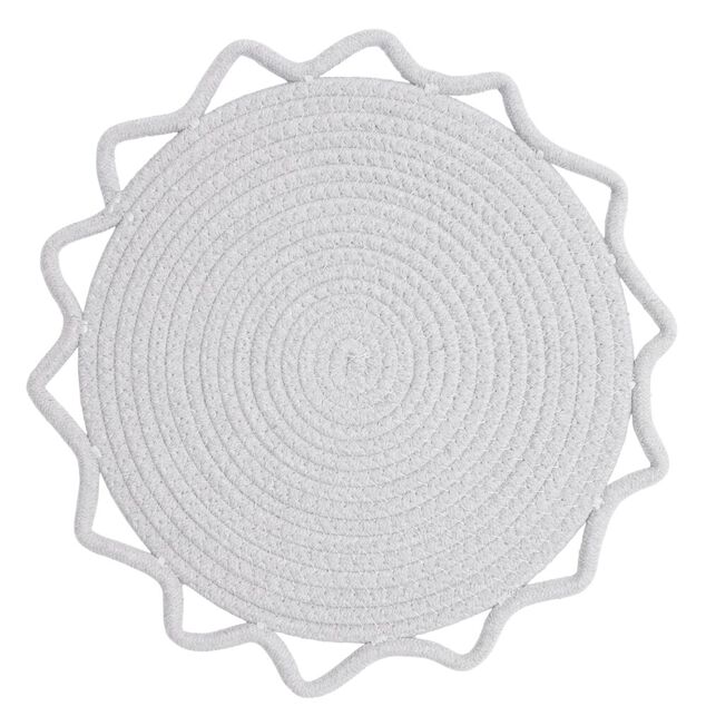 Set de table rond soleil effet tressé Ø35cm (2 modèles)